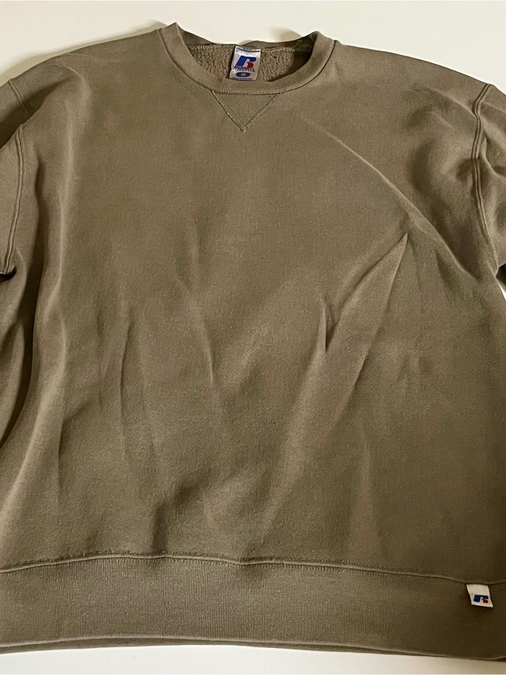 Russell Athletic Olive Green Crewneck Sweatshirt